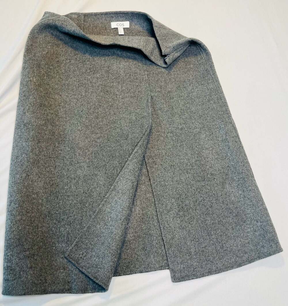 COS Gray Midi Skirt